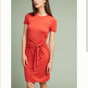 Three dots tie waist dress